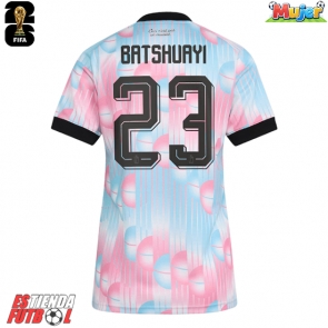 Bélgica Michy Batshuayi #23 Segunda Equipación Mujer Mundial 2026 Manga Corta